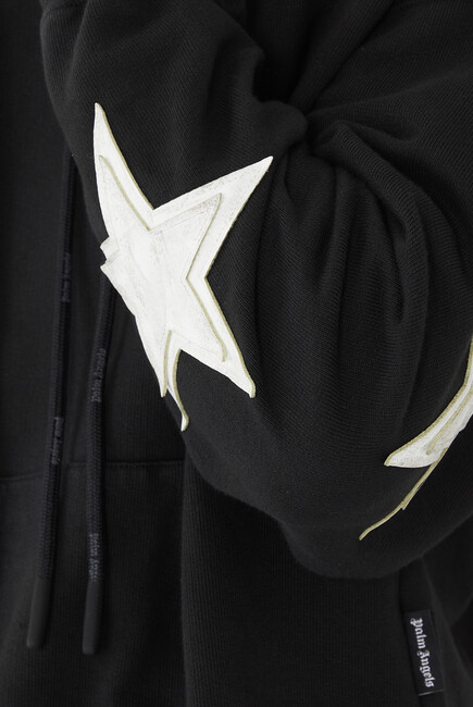 Star Patch Cotton Hoodie